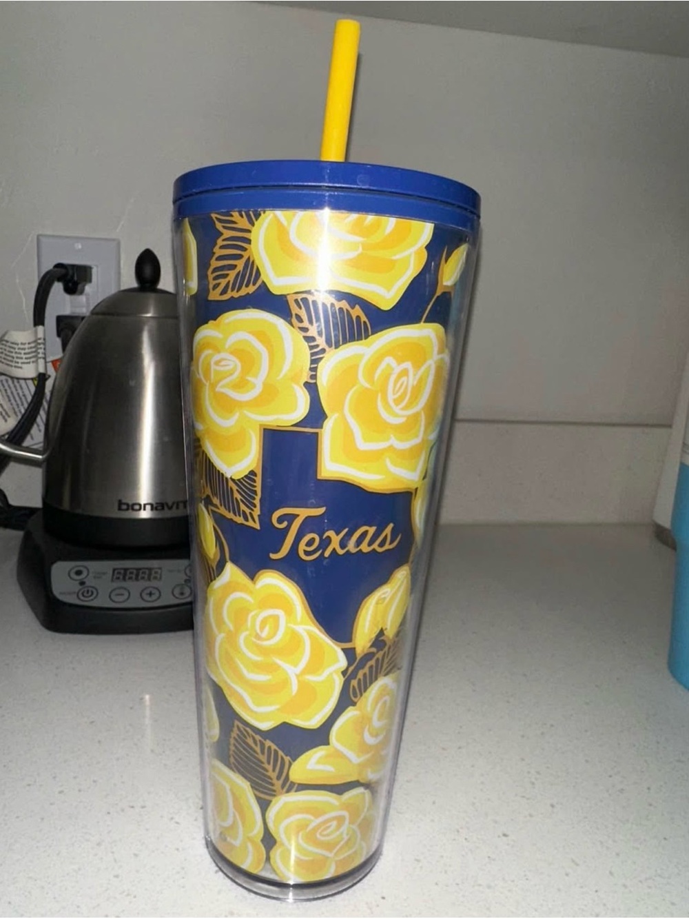 24 oz Starbucks Texas state flower Tumbler with Straw